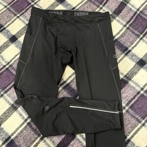 Rabbit Mens Defroster Pocket Tights Size Large Black Running
